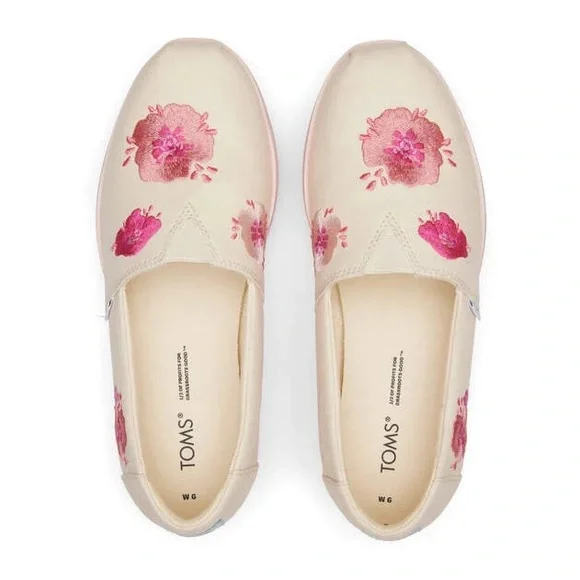 TOM’S Alpargata Platform Slip On Shoes Size 11 in Excellent Condition - Picture 4 of 15